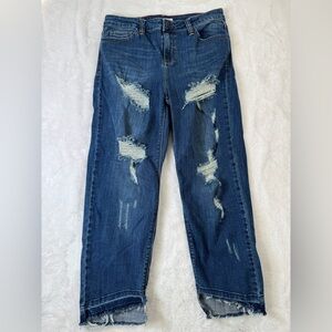 Cello Blue Distressed Jeans Size 11‎